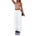 Multi-pocket cargo trousers in loose fit with mid-rise waist, available in multiple colours