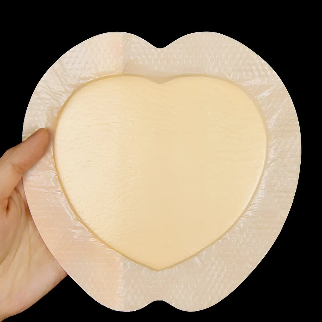 Large skin-colour silica gel foam bedsore dressing sticker for medical pressure relief