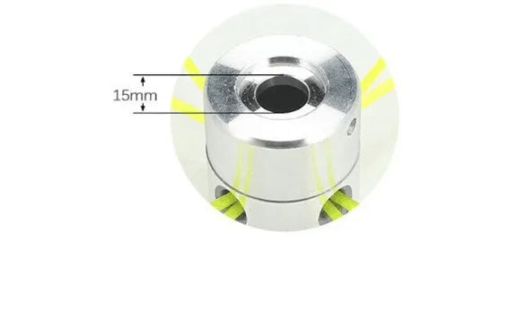 Luzhu aluminium lawn mower trimmer head accessory kit with four light yellow nylon cords and a wrench