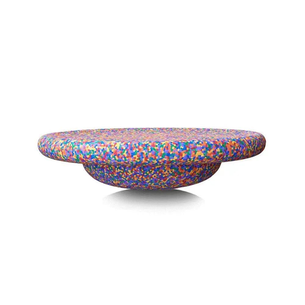 Plastic wood surf balance board for children aged 4-6 years with wood grain finish