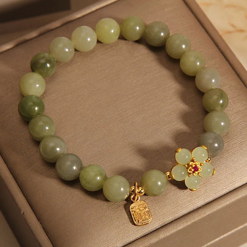 Women's grey jade coloured alloy bracelet for casual everyday wear