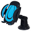 Red suction cup U-shaped mobile phone bracket with automatic lock mechanism for vehicle and table mounting