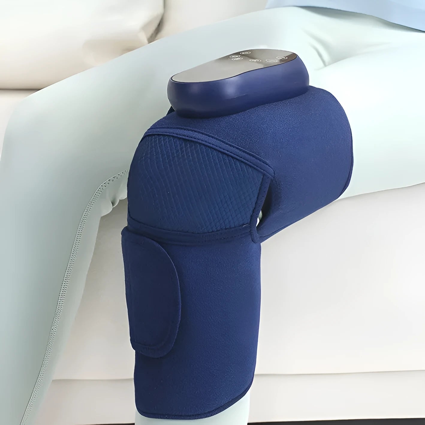 Airbag Blue Single self-heating knee massager for joint hot compress therapy