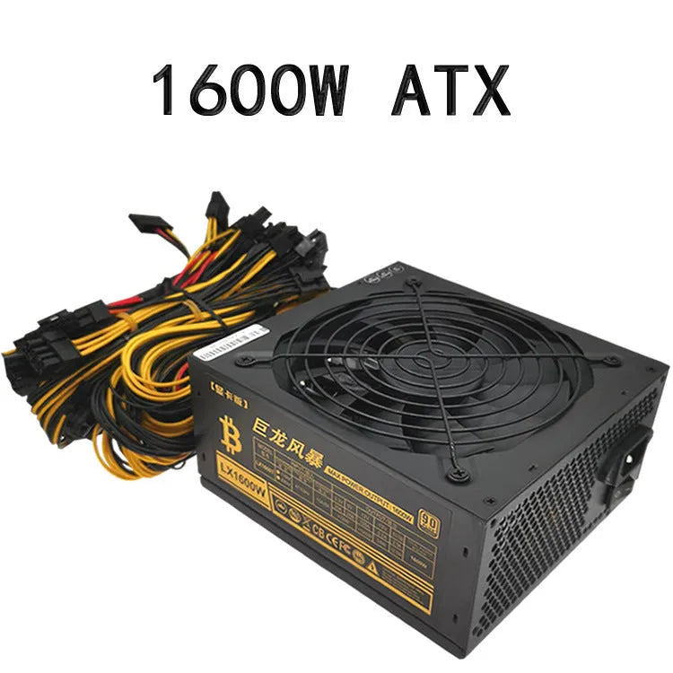Black server power supply unit with high wattage rating for 110V systems.
