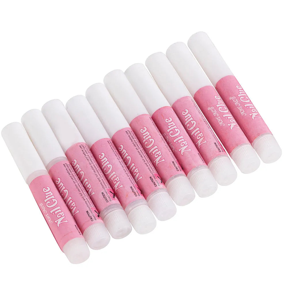 2g nail art glue 10pcs pack for personal use with paste application