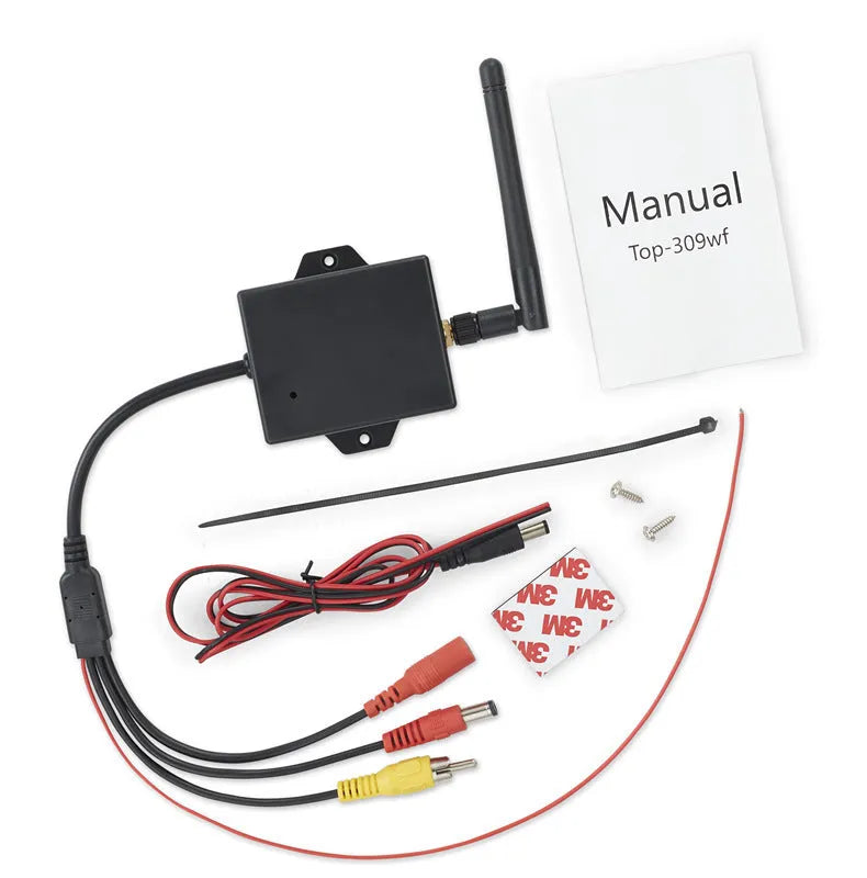 Wireless WiFi reversing camera AV to WiFi module for car rear view with 100m open range and 30fps H.264 video