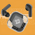 Wireless Bluetooth TWS headphones with transparent case in multiple colour options