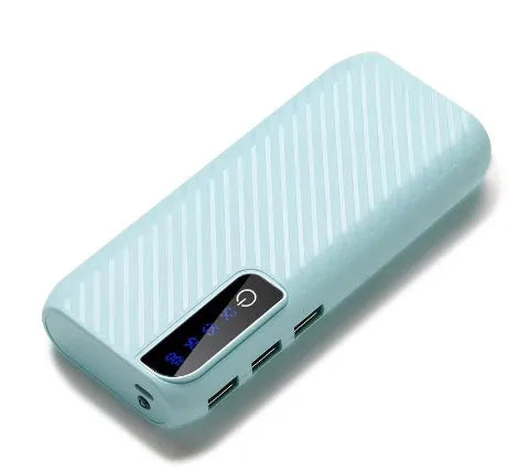 20000mAh portable mini power bank with compact design showing dual USB ports