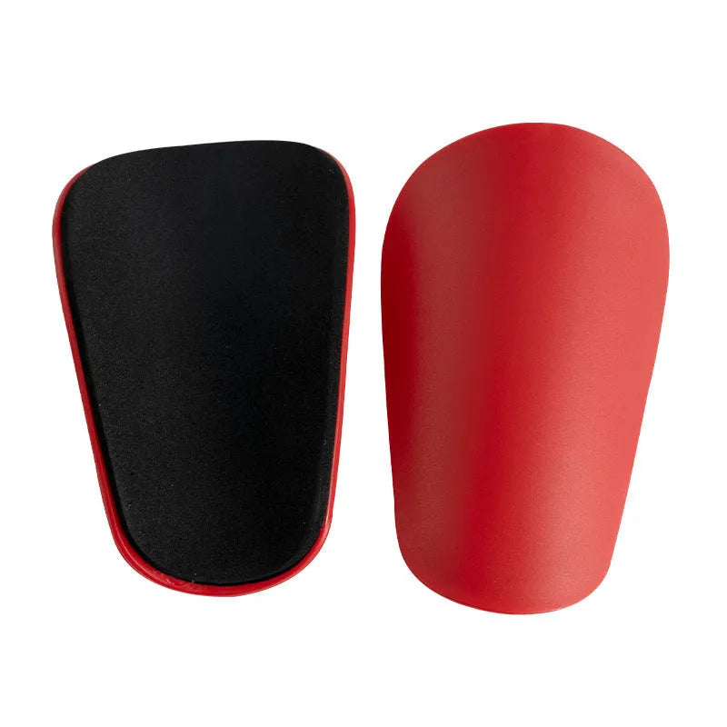 PU mini shin guards in black, white, red and dream blue colours for sports protection