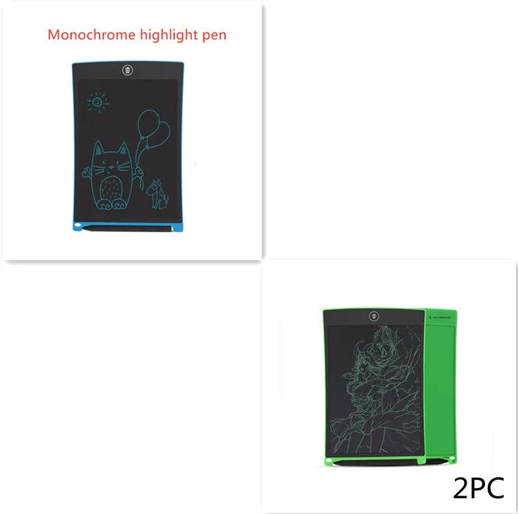 8.5 inch black LCD writing tablet H8S with flexible display and one-key clear button