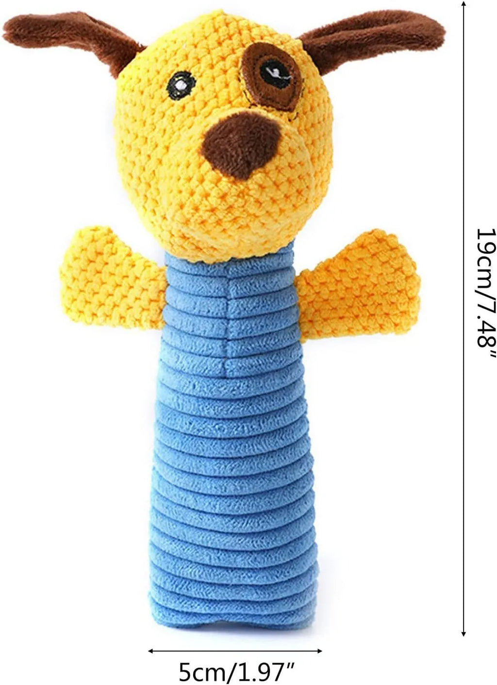 19cm polyester fibre squeaky dog chew toys in calves frogs puppies shapes for dental cleaning