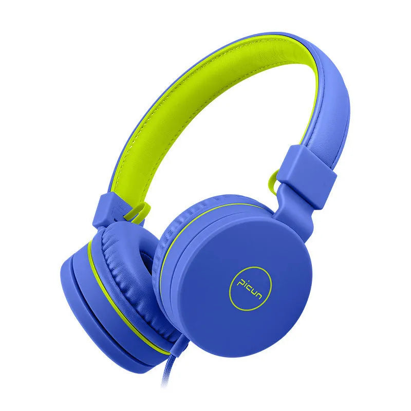 Bengoo C30 wired over-ear headphones with microphone in mint green colour, showing braided cable and protein ear cushions.