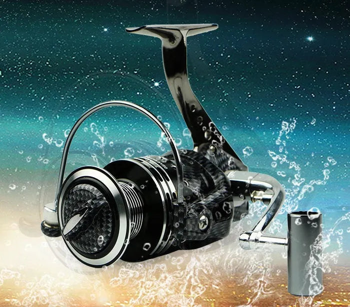 Full metal spinning fishing reel with 13+1 axis and high-hard aluminium alloy wire cup