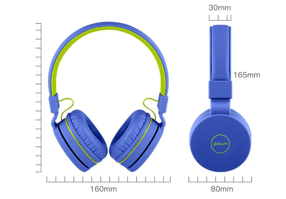 Bengoo C30 wired over-ear headphones with microphone in mint green colour, showing braided cable and protein ear cushions.