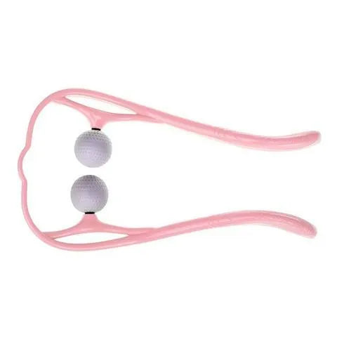 Plastic pressure point therapy neck massager with adjustable stand and 3D floating point design in blue colour