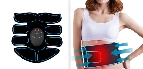 K81 digital abdominal muscle patch three-piece set with colour-coded edges and display