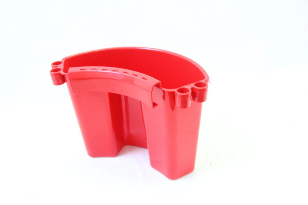 Car washing bucket in red colour with 12 litre capacity