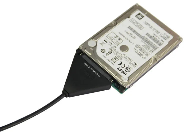 Black USB 3.0 to SATA 7+15 pin interface hard drive external adapter cable