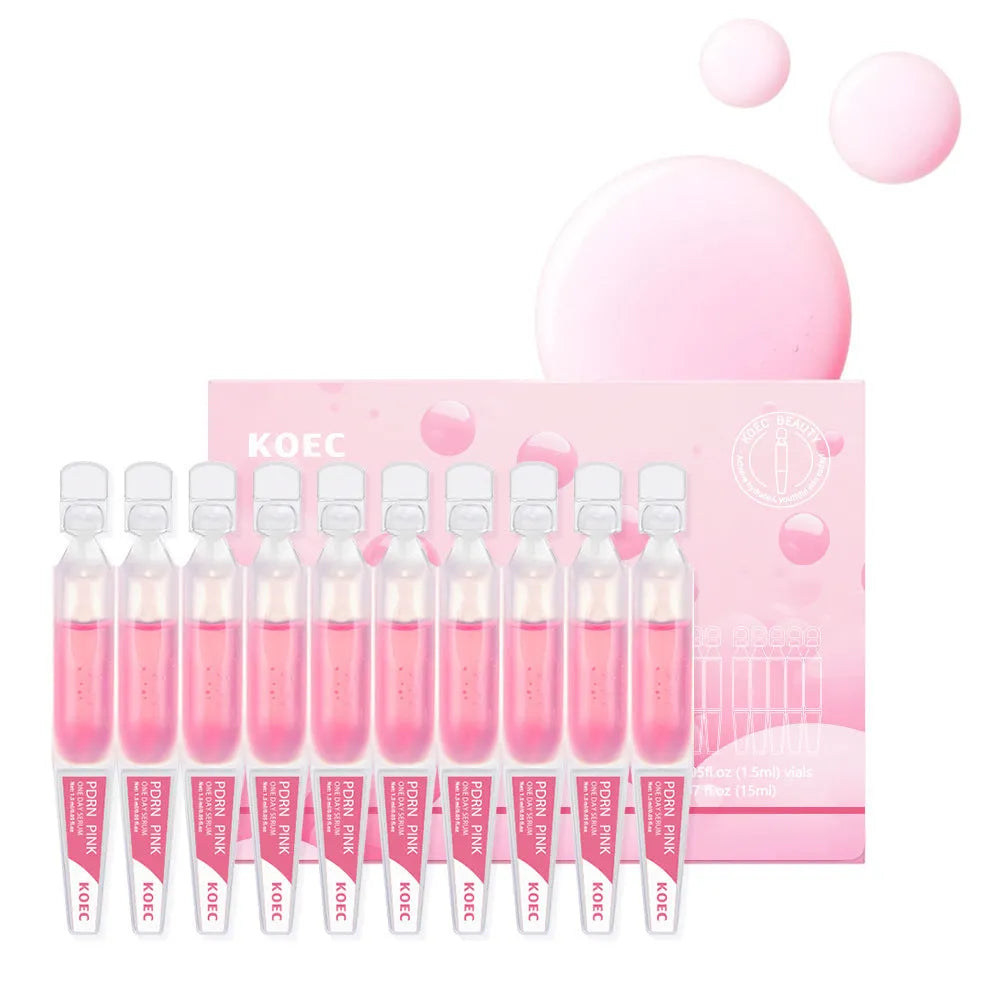 KOEC Powder Polypeptide disposable face mask 10 pack showing individual essence patches