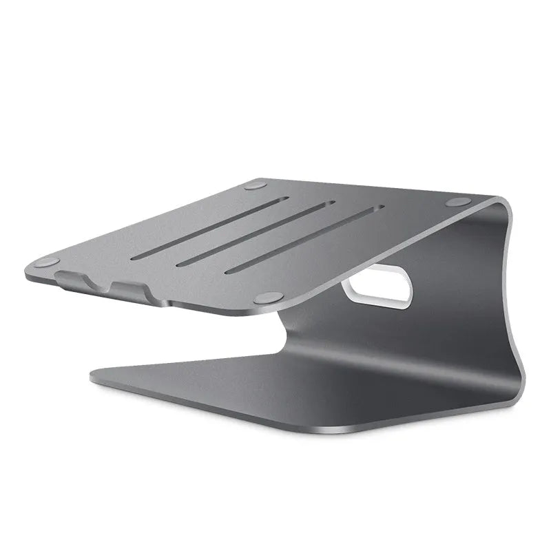 Aluminium alloy rotary notebook cooling bracket with stripe-pattern 4.07mm thick plate in silver colour