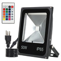 Black aluminum LED flood light for outdoor advertising and building wall illumination.