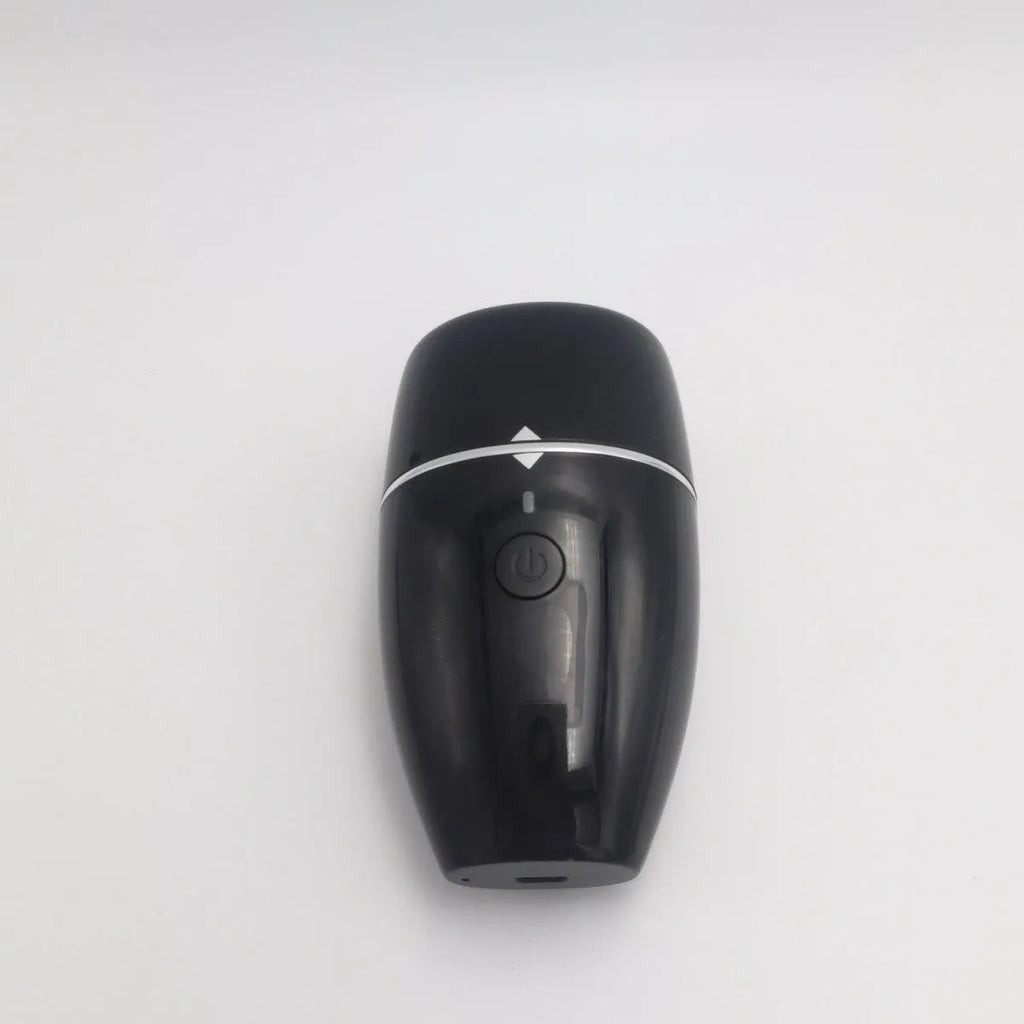 Black and white electric silicone lip plumper with USB charging cable