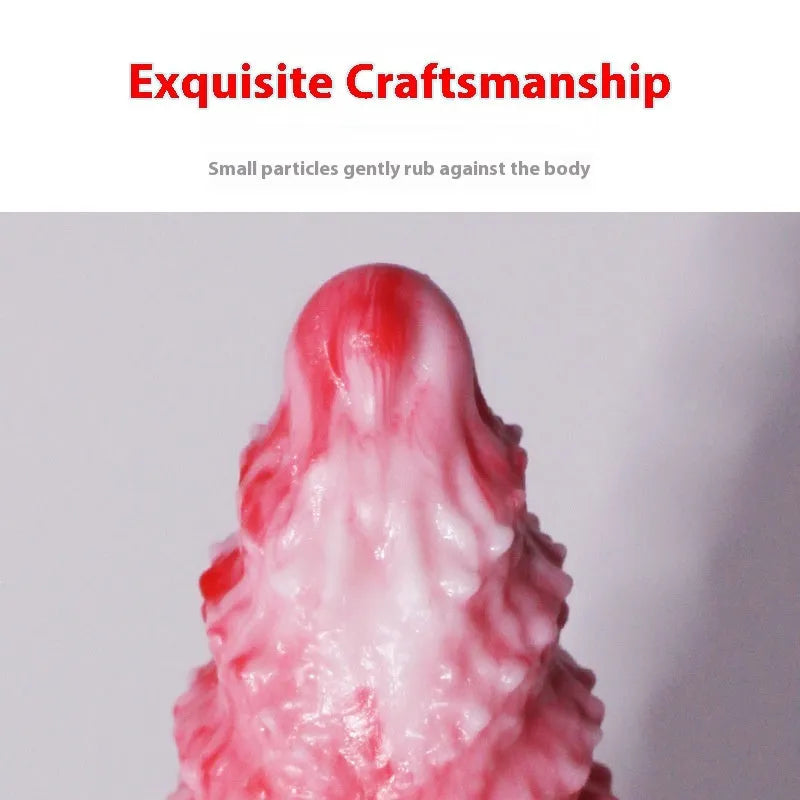Pink shaped penis women's masturbation device made from platinum silicone with Berserker S and M size options