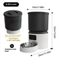 4L smart pet feeder with remote control and camera monitoring options