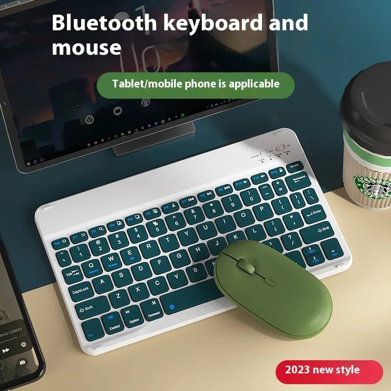 Wireless Bluetooth keyboard for tablets and PCs in multiple colour options with rechargeable battery