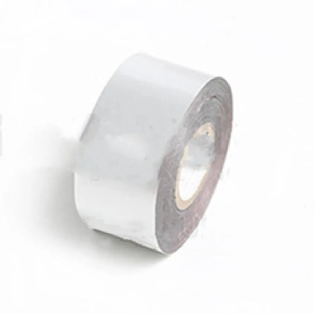 A roll of hot foil stamping paper showing metallic gold finish, with width options of 3cm and 5cm on a 120m long roll.