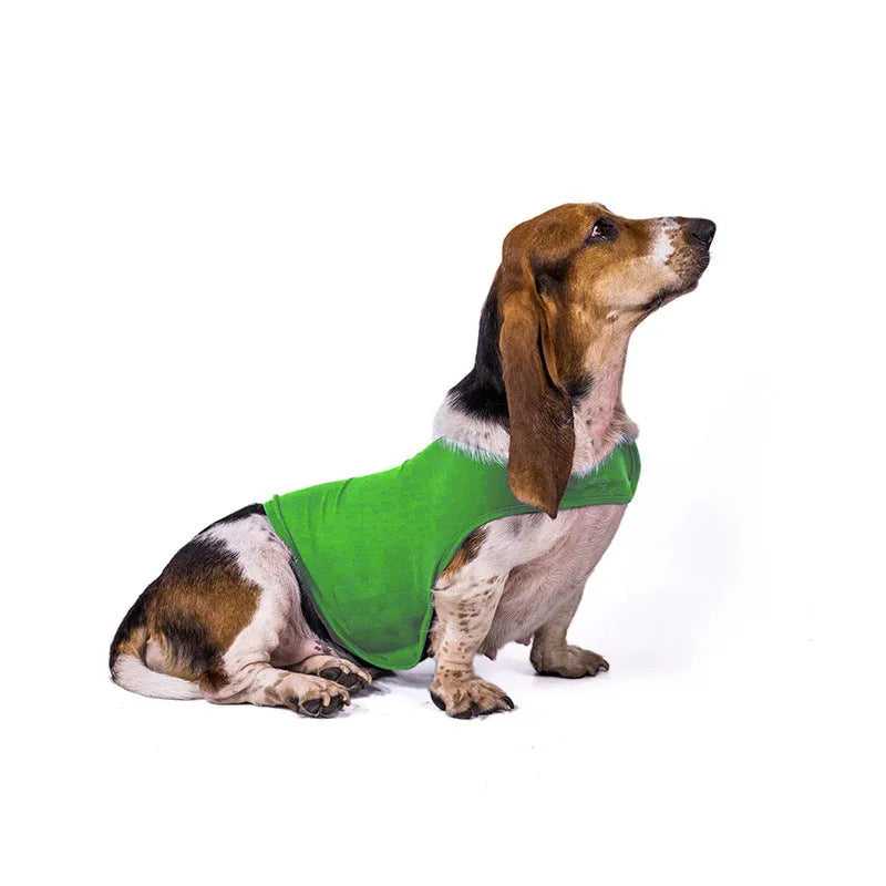 Anxiety jacket vest for cats and dogs in dark grey, showing front view with snap fasteners