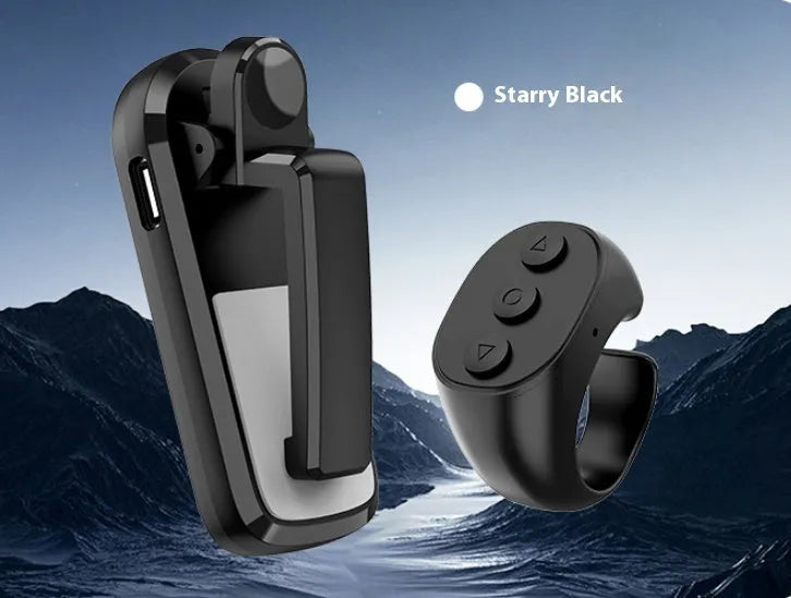 Smart wireless page turner remote control with clicker for e-readers and presentations in black colour