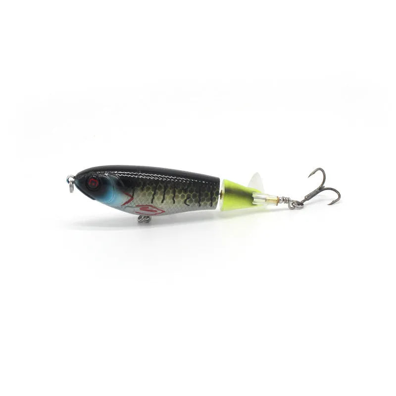 7.5cm bionic artificial fishing swimbait lure on a hook