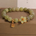 Women's grey jade coloured alloy bracelet for casual everyday wear