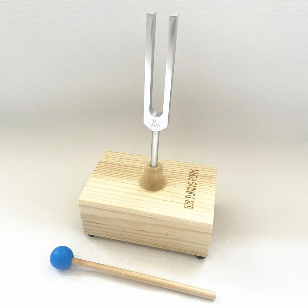 432Hz aluminium alloy tuning fork with speaker in kraft paper packaging box
