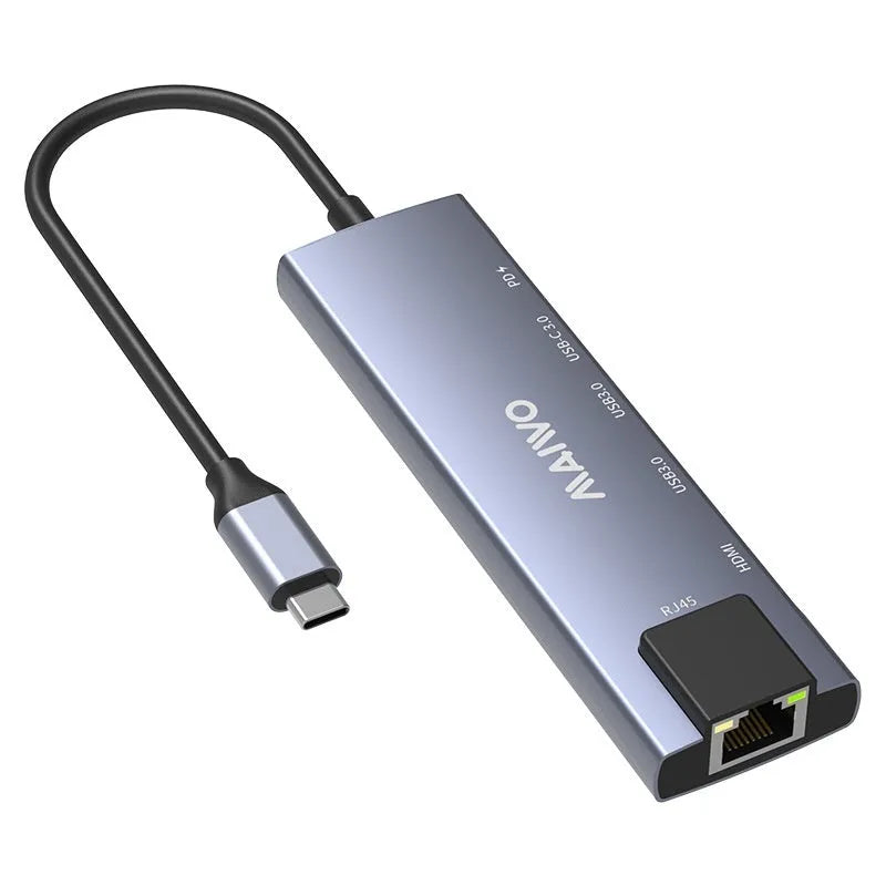Steam Deck docking station with aluminium alloy shell and six ports including HDMI and ethernet