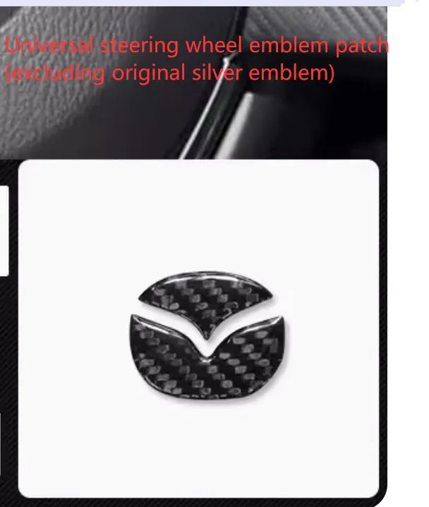 Aluminium alloy steering wheel button decorative stickers in brushed red silver blue colours