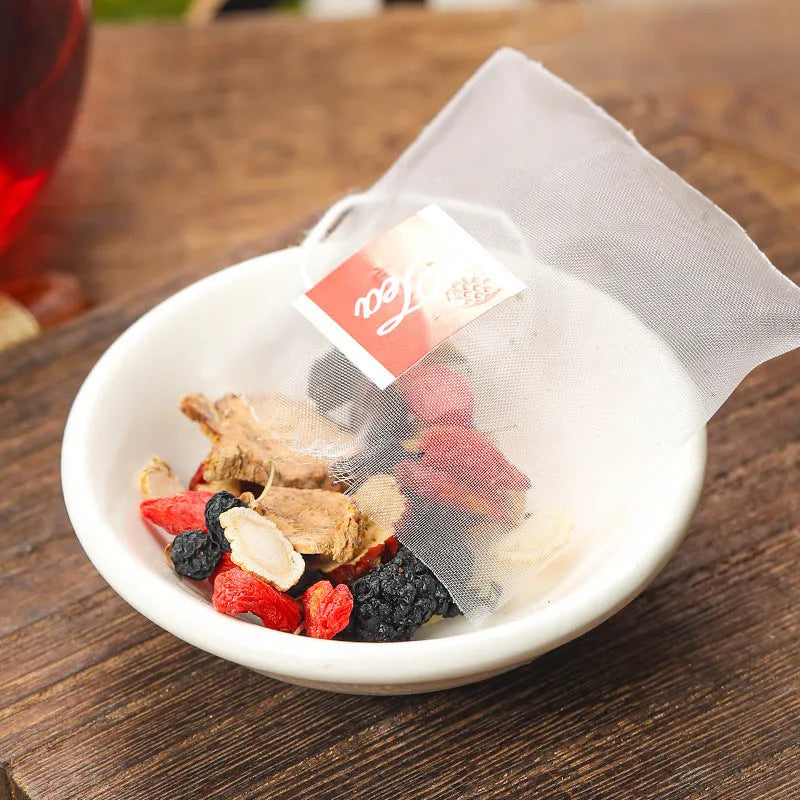 Ginseng Black Wolfberry Tea package with 40 individual 5g herbal tea sachets