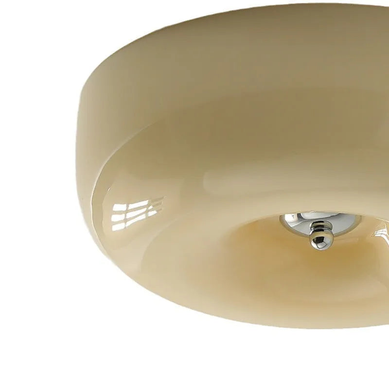 Cream coloured American style bedroom ceiling lamp with three-colour light setting