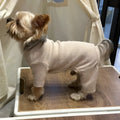 Four-legged cotton pet undershirt for small dogs, solid colour design, five sizes S-XXL