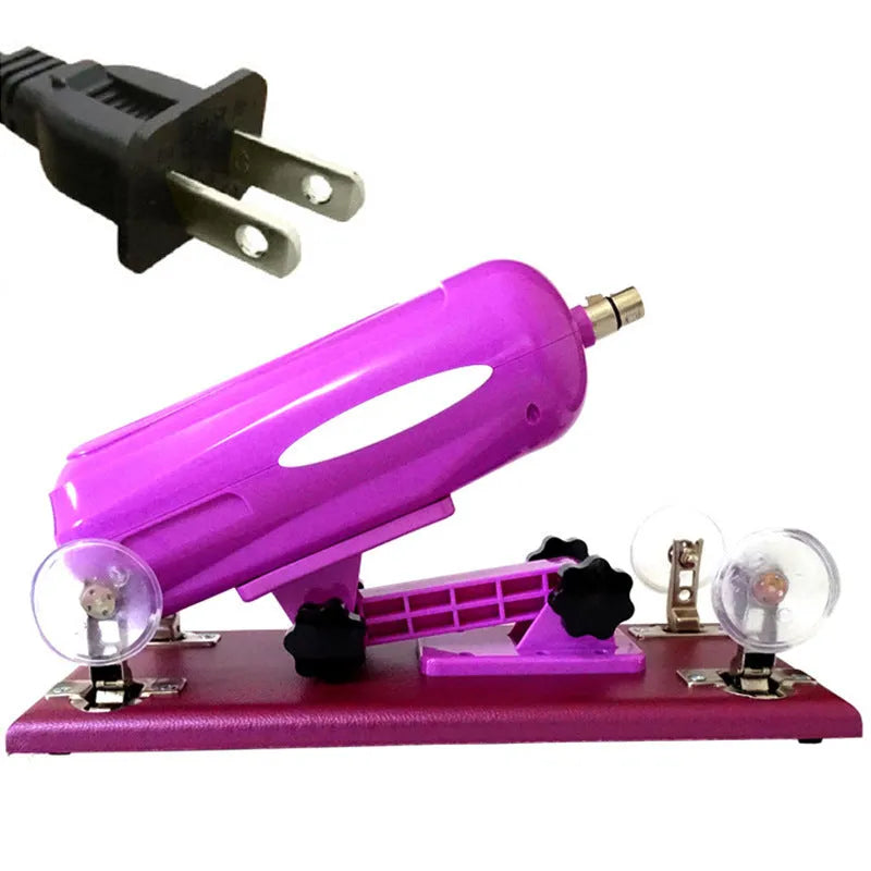 Bobb automatic telescopic thrusting sex tool in purple colour with 37x15cm PVC construction