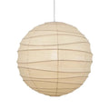 Japanese style rice paper chandelier ceiling light in three diameter sizes