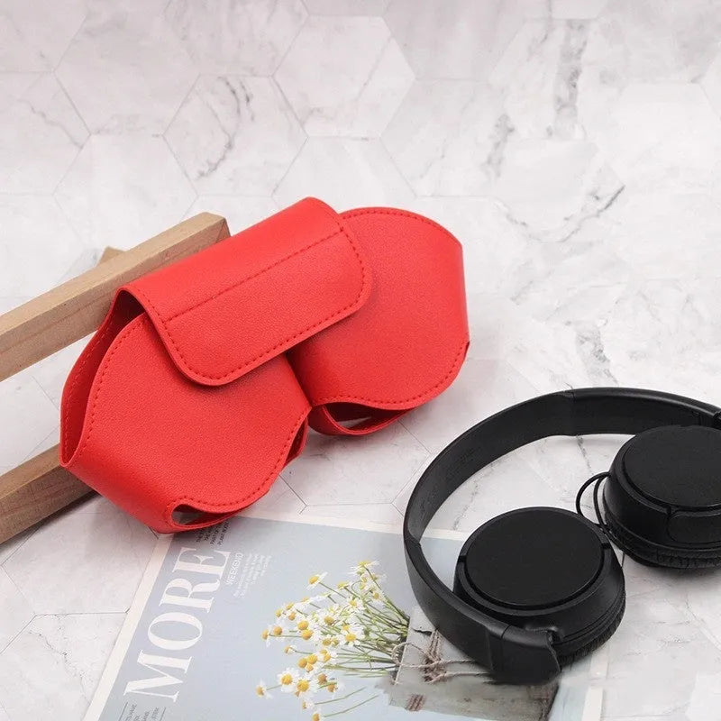 PU leather protective case for AirPods Max headphones in black colour option