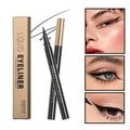 Black waterproof liquid eyeliner pen with quick-drying non-smudge formula
