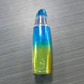 Peacock blue handheld USB rechargeable facial steamer with hydrogen-rich water spray
