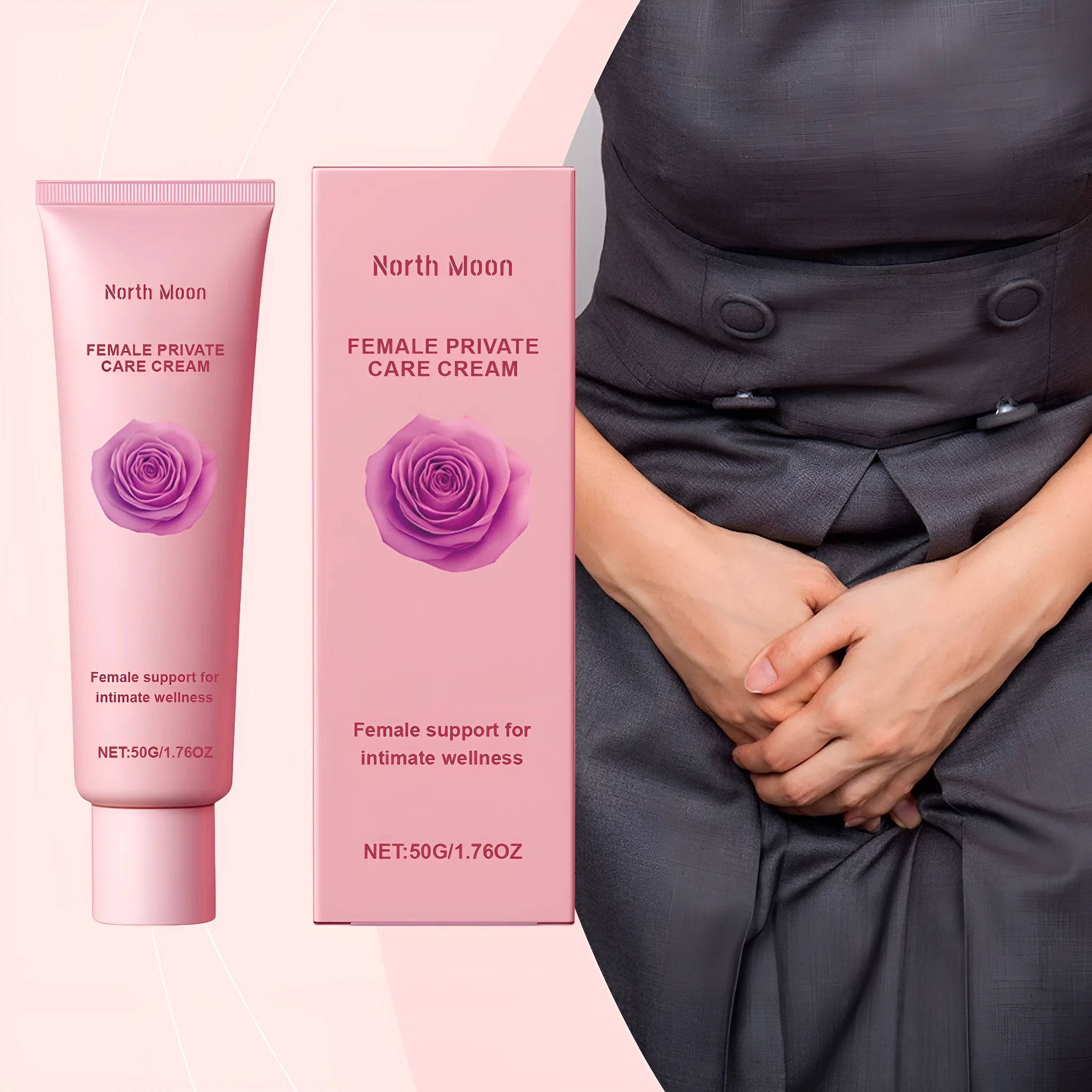 50g moisturising cream container for dry skin with water, glycerol and botanical extracts