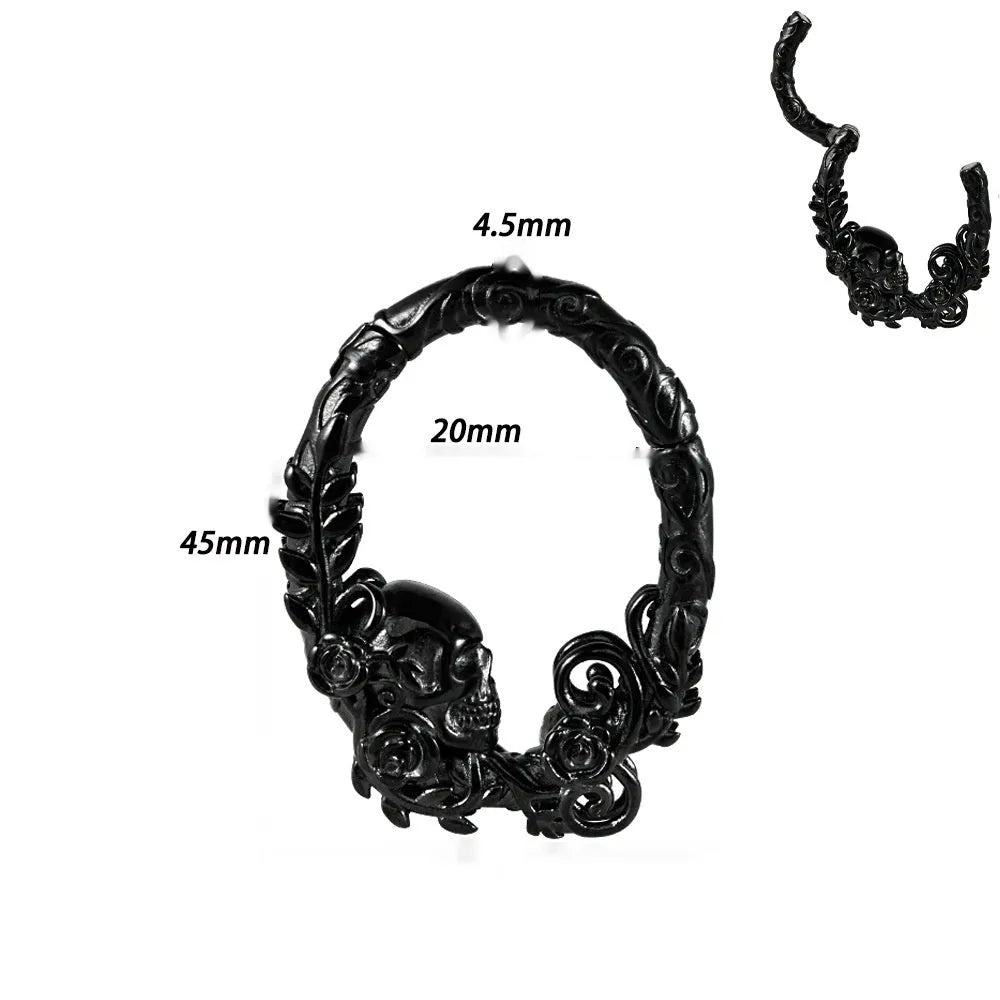 Copper geometric ear extenders with magnetic closure for earlobe stretching in various style options