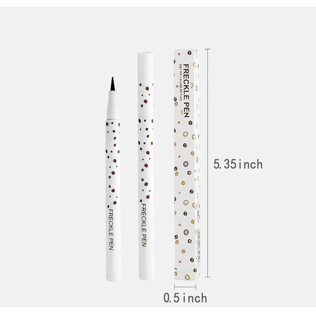 Dark brown freckle pen with precision tip for creating natural-looking faux freckles