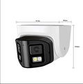 4MP dual-lens IP66 waterproof security camera with pan-tilt-zoom for indoor outdoor surveillance