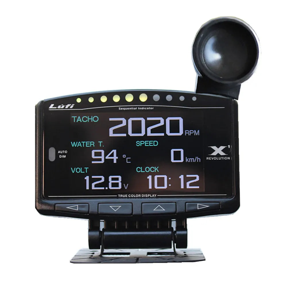 X1 English version LED automotive OBD diagnostic instrument with metal housing.